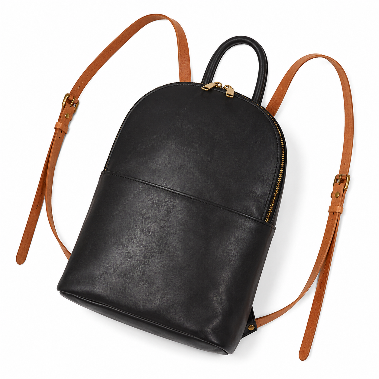 Women's Leather Mini Backpack – Stylish Everyday Casual Backpack