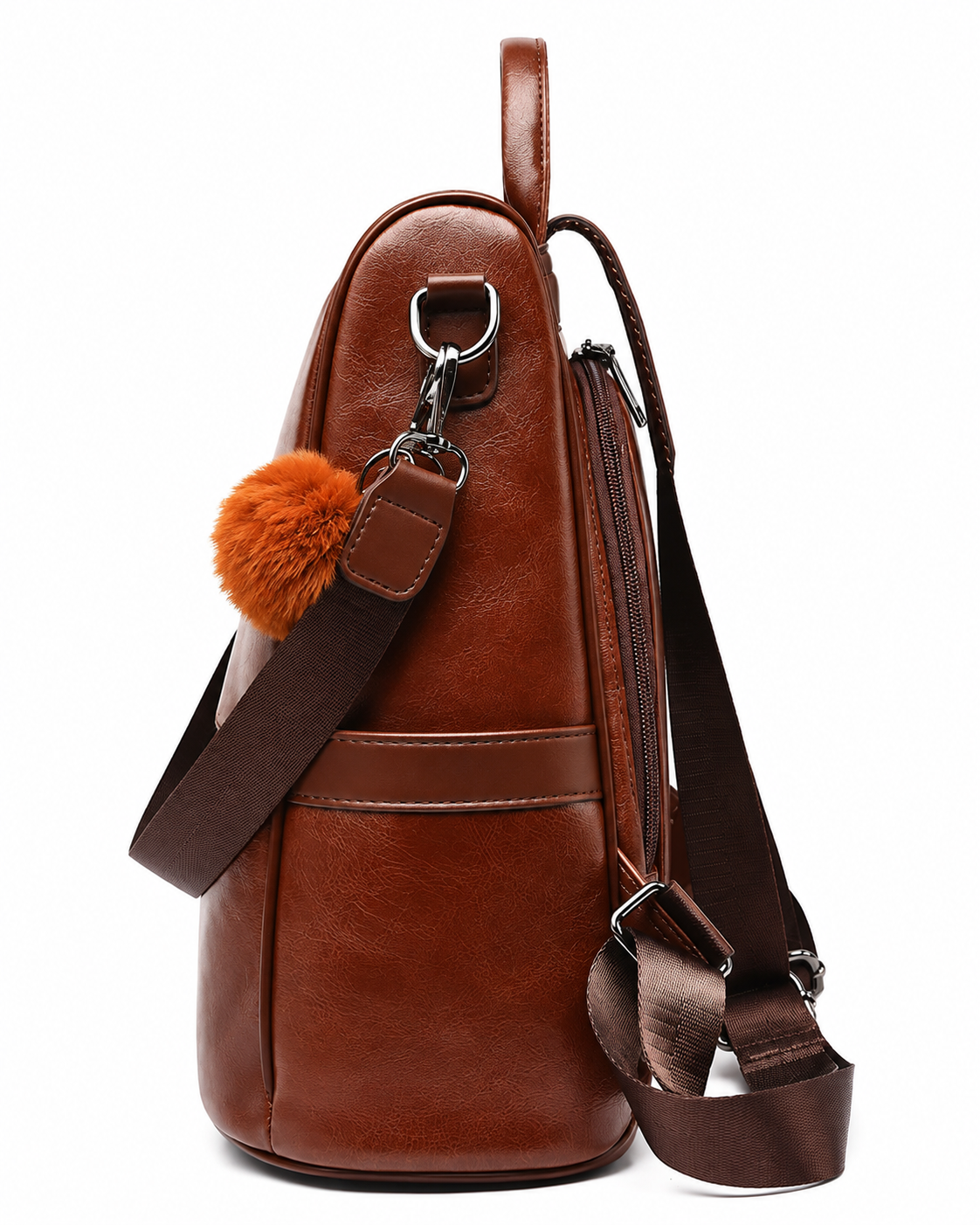 Vintage Women's Leather Backpack – Large Capacity Shoulder & Travel Bag