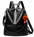 Vintage Women's Leather Backpack – Large Capacity Shoulder & Travel Bag