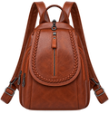 Women's Soft Leather Mini Backpack – Stylish Everyday Shoulder Bag