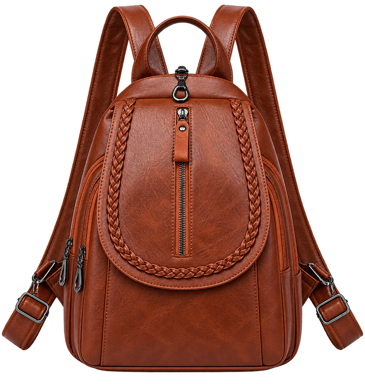 Women's Soft Leather Mini Backpack – Stylish Everyday Shoulder Bag