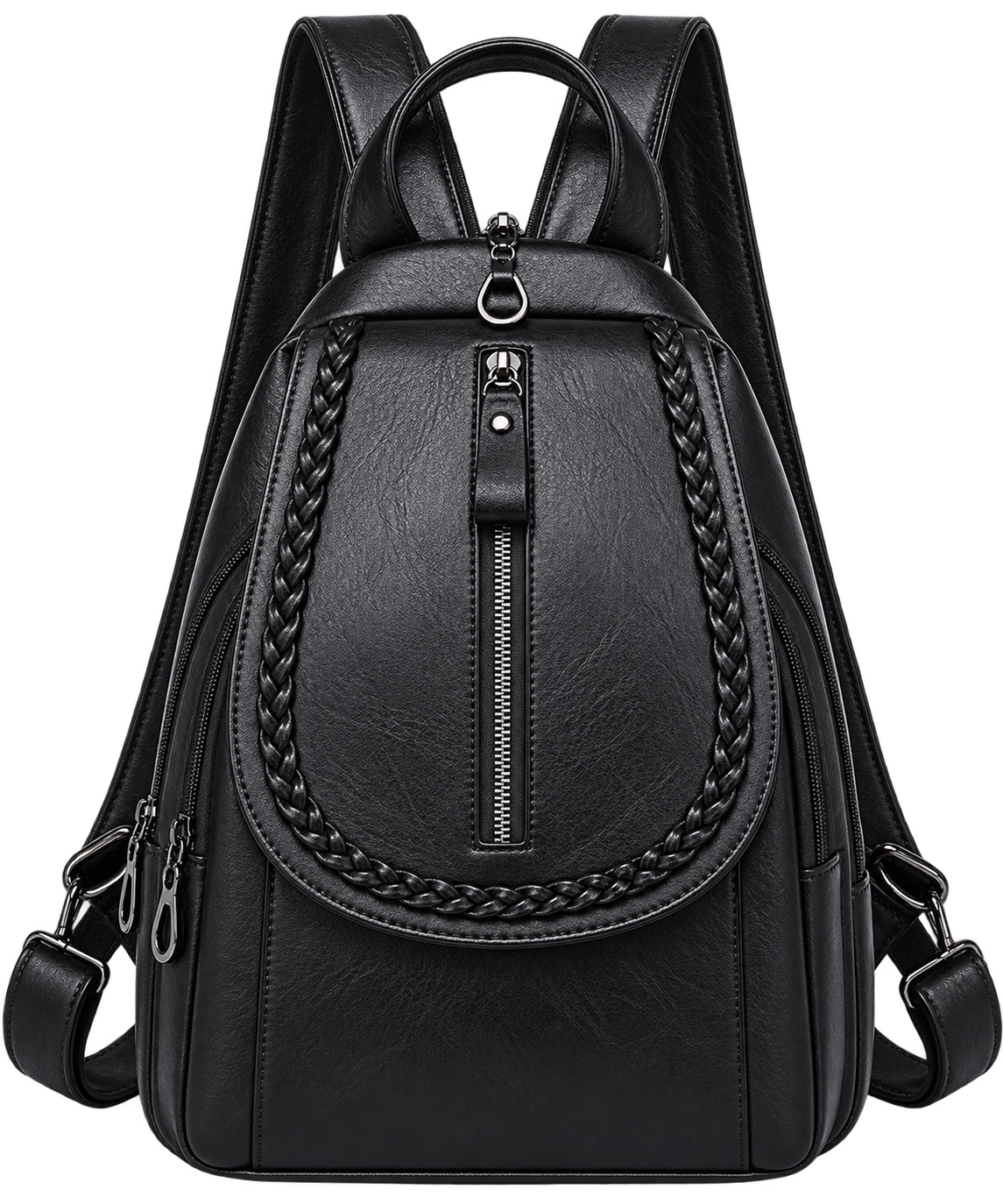 Women's Soft Leather Mini Backpack – Stylish Everyday Shoulder Bag