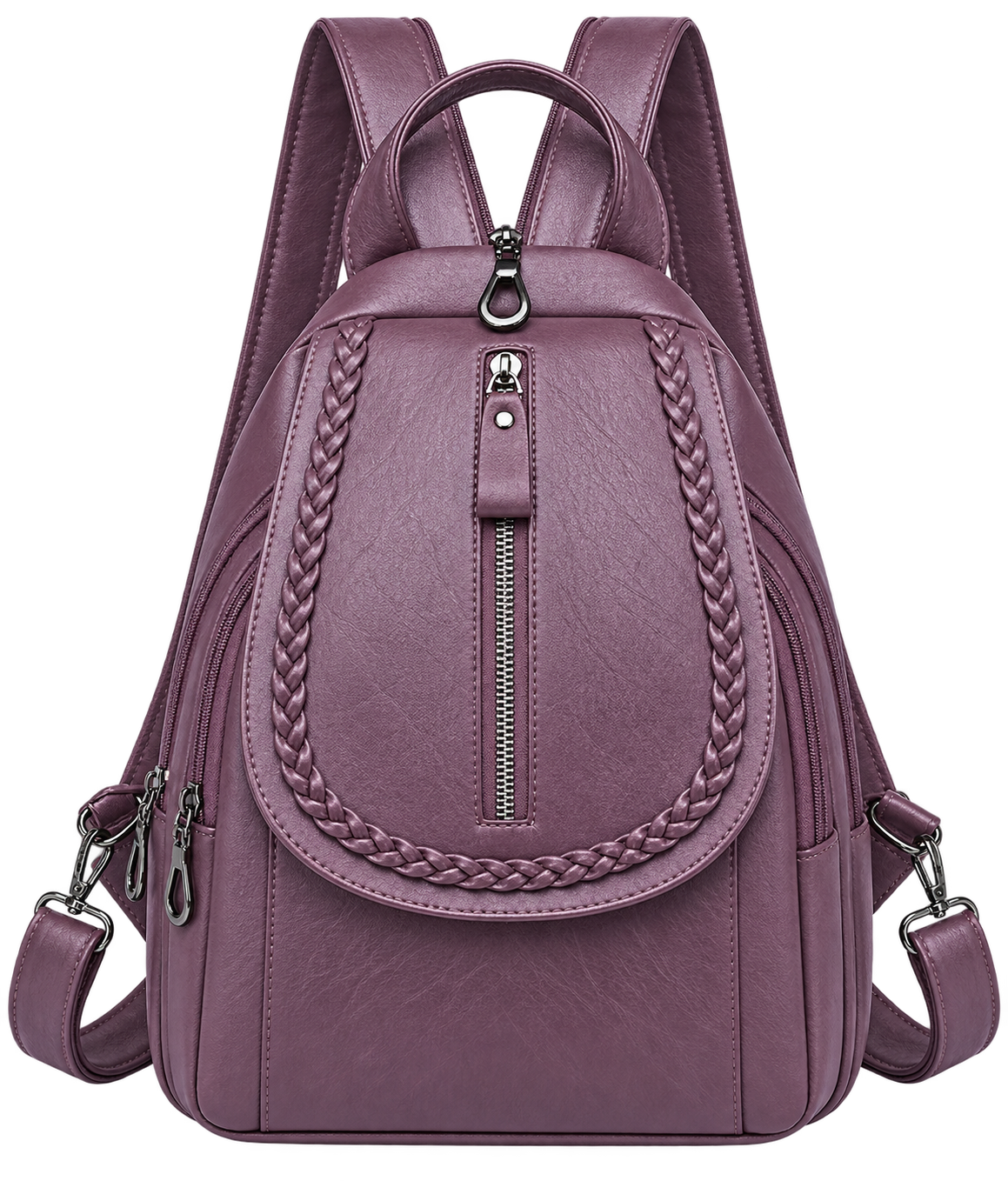 Women's Soft Leather Mini Backpack – Stylish Everyday Shoulder Bag
