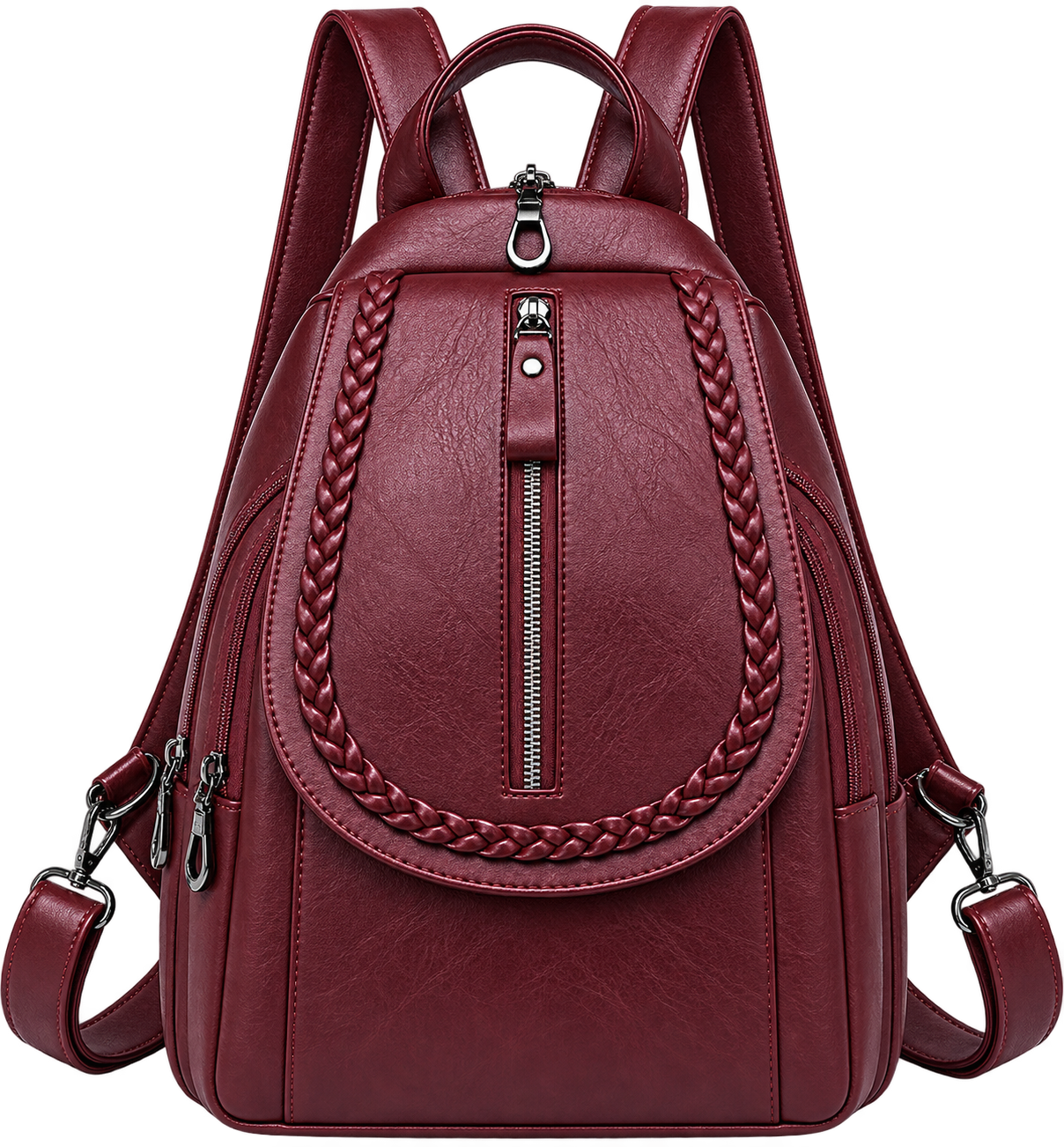 Women's Soft Leather Mini Backpack – Stylish Everyday Shoulder Bag