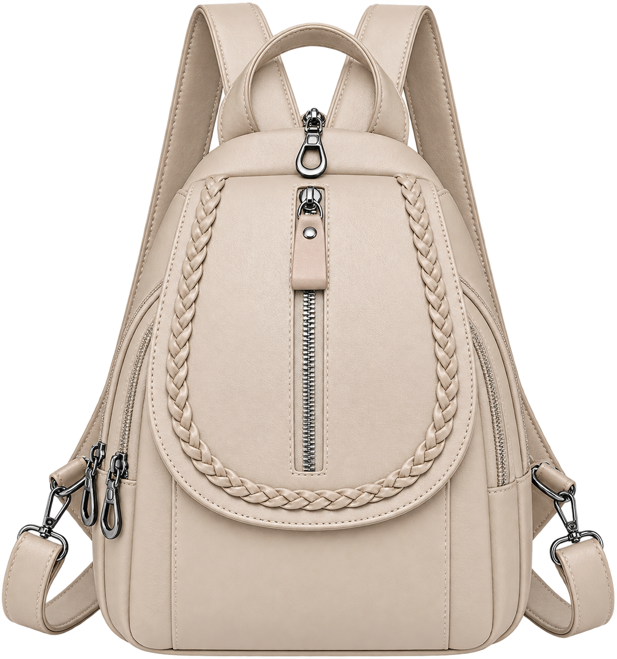 Women's Soft Leather Mini Backpack – Stylish Everyday Shoulder Bag