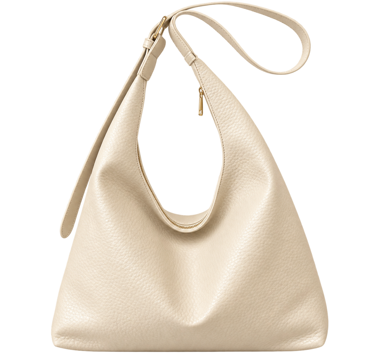 Women’s Leather Tote Bag – Large Capacity Shoulder Handbag with Zipper Closure