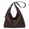 Women’s Leather Tote Bag – Large Capacity Shoulder Handbag with Zipper Closure