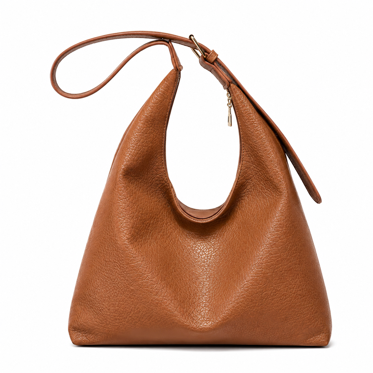 Women’s Leather Tote Bag – Large Capacity Shoulder Handbag with Zipper Closure