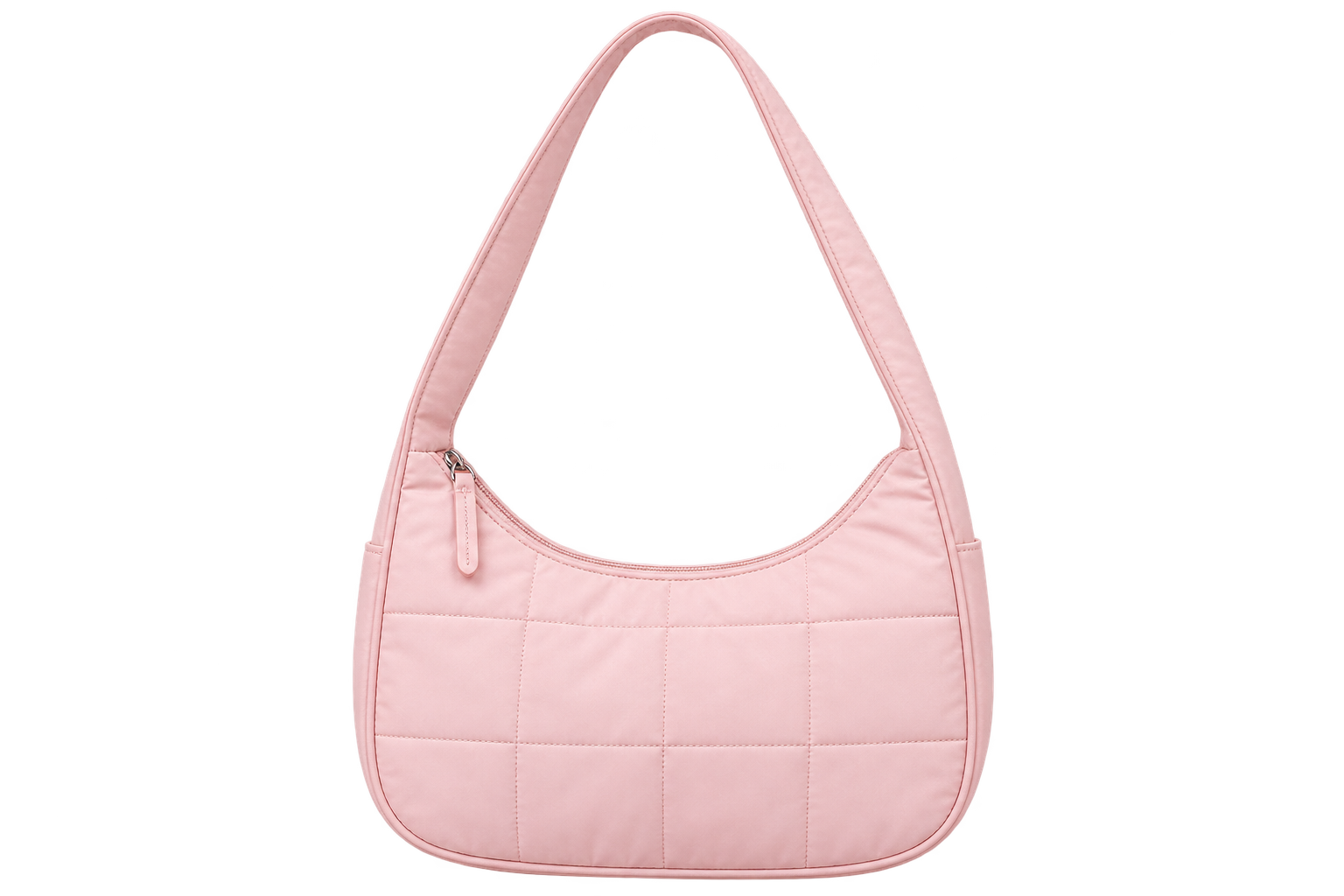 Women’s Quilted Puffer Shoulder Bag – Lightweight Nylon Underarm Hobo Tote with Adjustable Strap