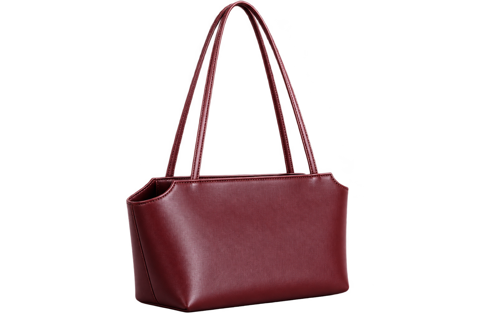 Women’s Genuine Leather Top-Handle Shoulder Bag – Elegant Lambskin Lined Handbag