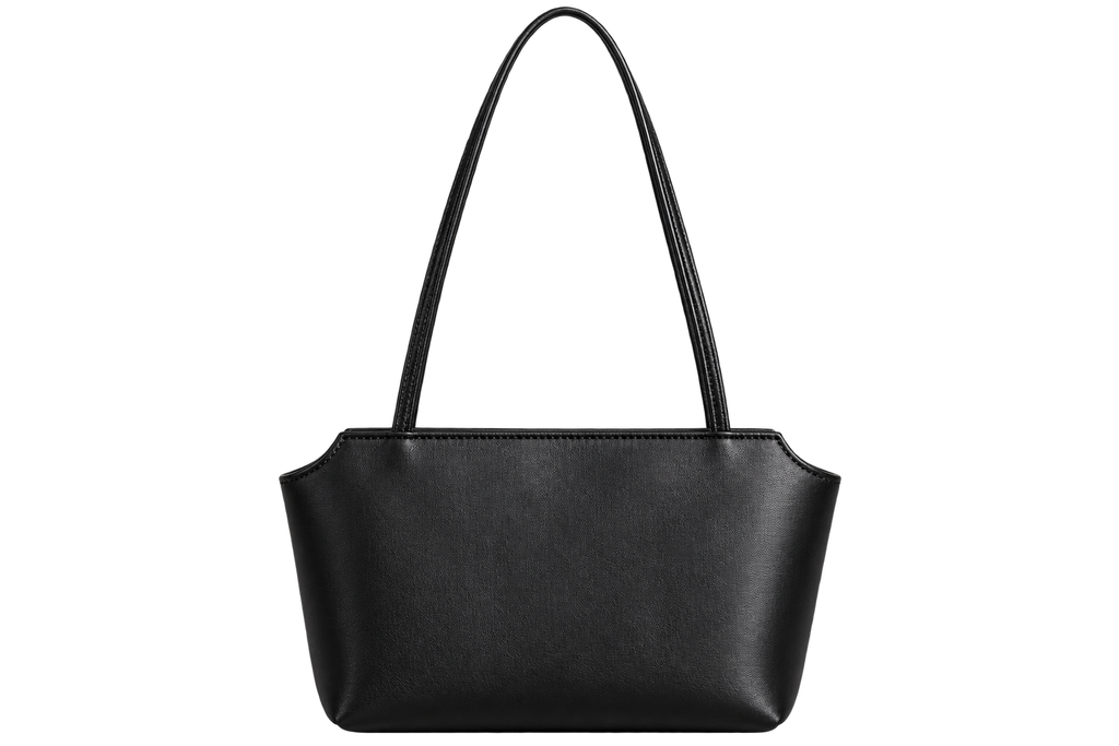 Women’s Genuine Leather Top-Handle Shoulder Bag – Elegant Lambskin Lined Handbag
