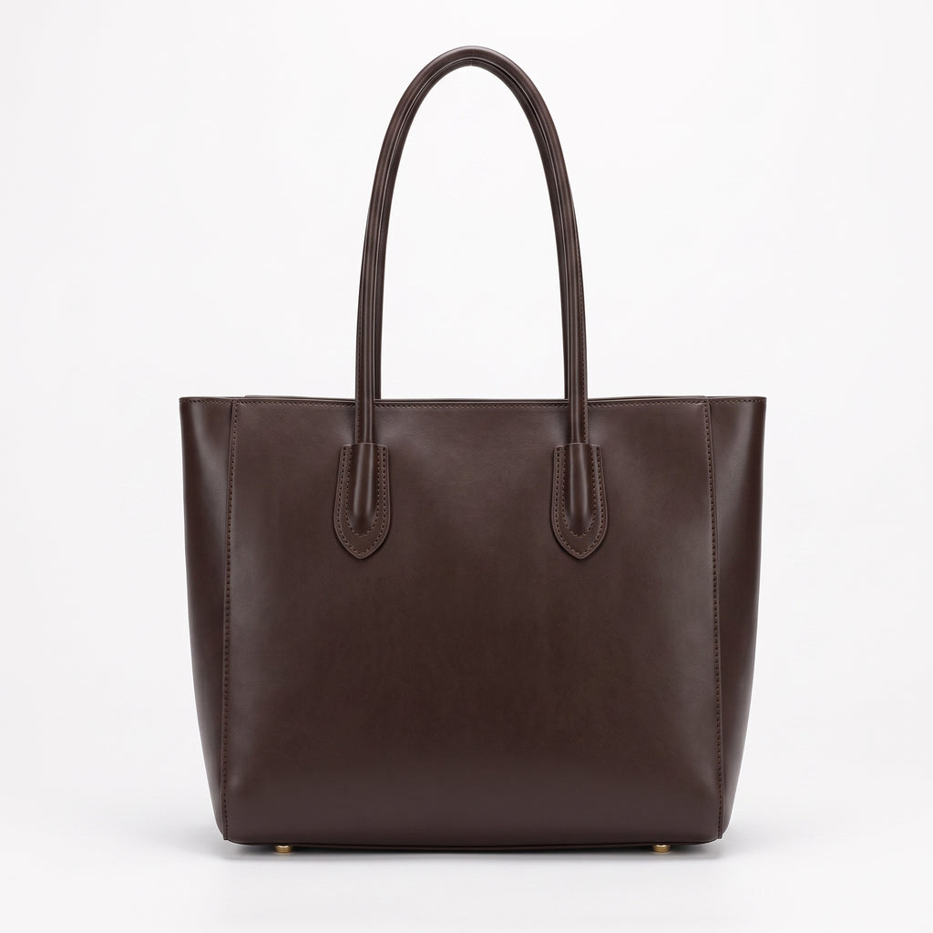 Women's Vintage PU Tote Bag – Large Capacity Shoulder Handbag